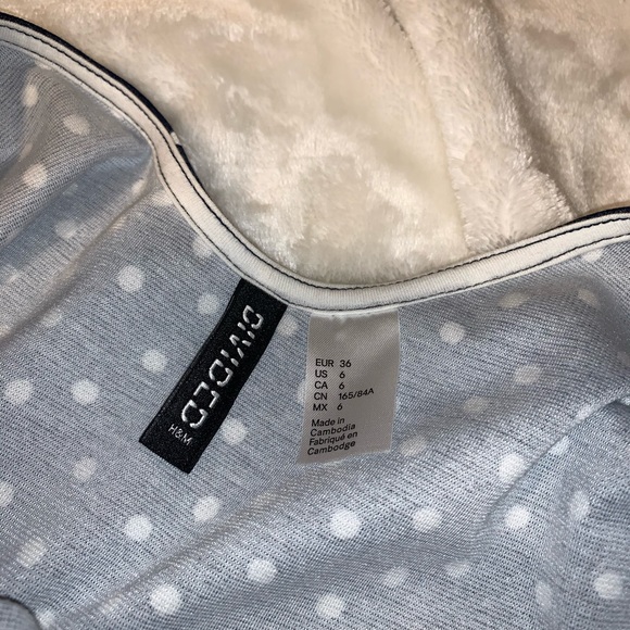 H&M Navy Blue Polka Dot Dress - Picture 4 of 4